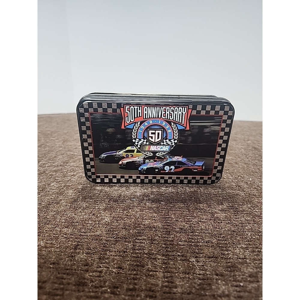 NASCAR 50th Anniversary Limited Edition Collector Tin 2 Decks Playing Cards 1998
